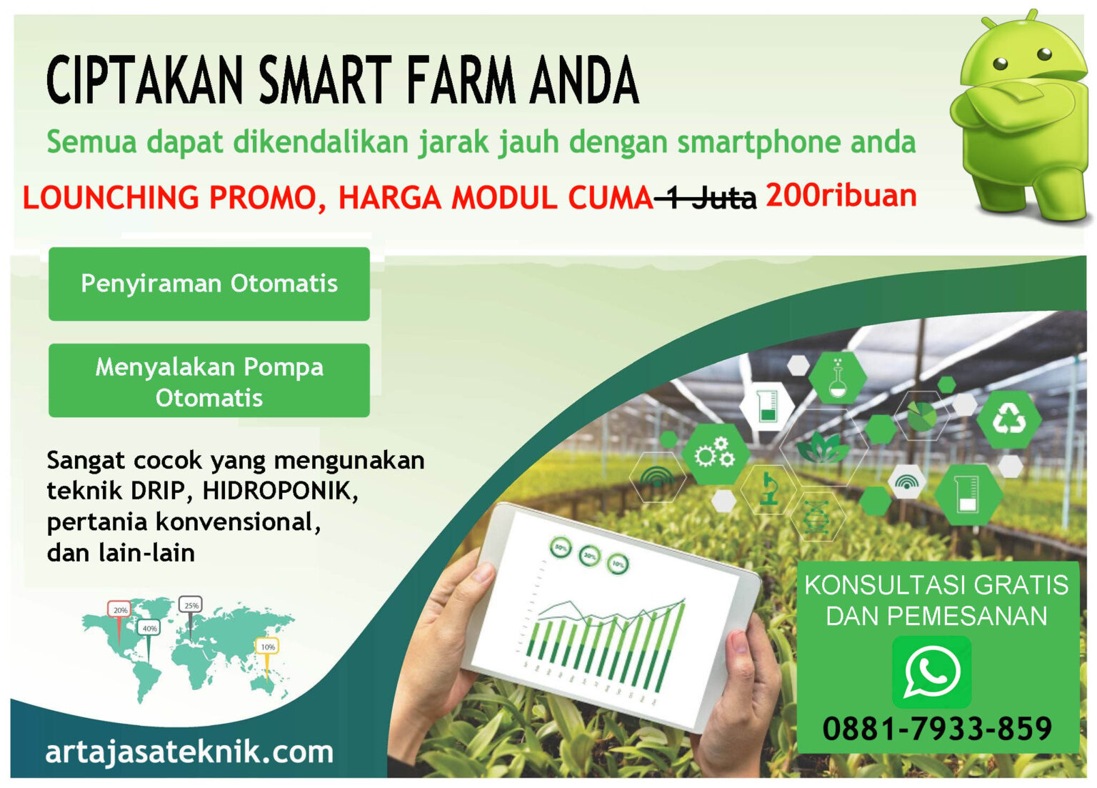 Modul Smart Farm Untuk Pertanian Modern - ARTAJASATEKNIK